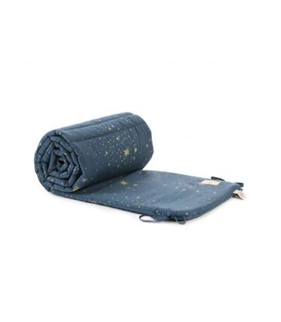 Nobodinoz Nest Yatak Koruyucu // Gold Stella - Night Blue