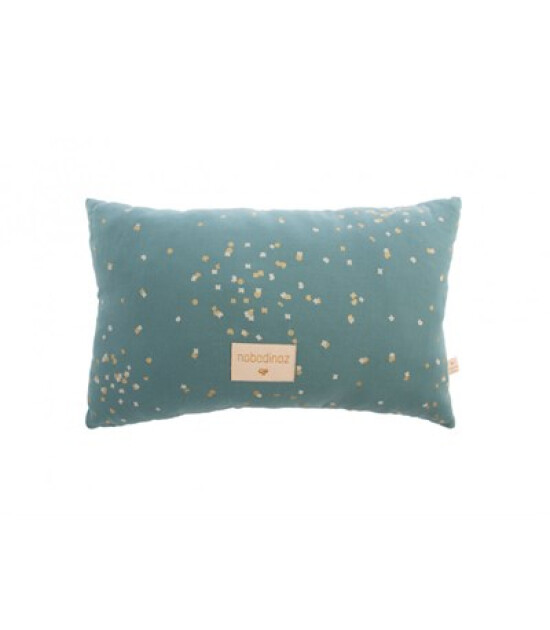 Nobodinoz Laurel Yastık // Gold Confetti - Magic Green