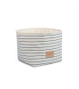 Nobodinoz Little Django Oyuncak Çantası, Blue Thin Stripes /Natural-kb