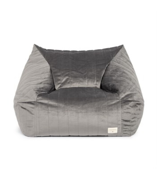 Nobodinoz Puf Chelsea Velvet // State Grey
