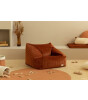 Nobodinoz Puf Chelsea Velvet // Wild Brown