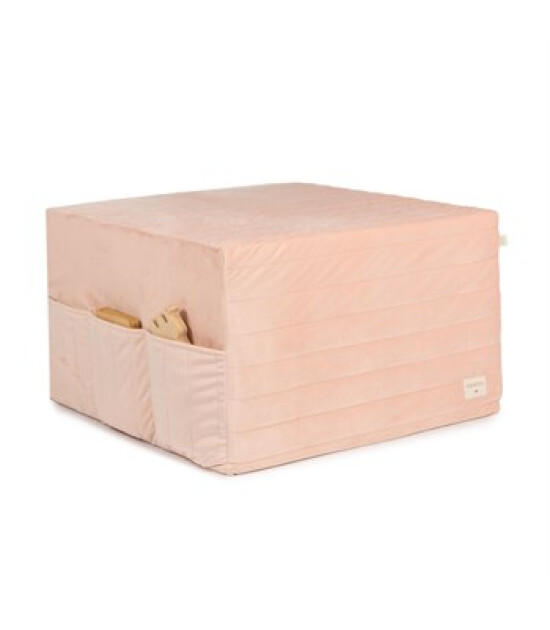 Nobodinoz Sleepover Kadife Puf // Bloom Pink