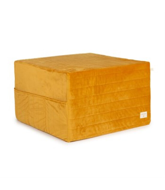 Nobodinoz Sleepover Kadife Puf // Farniente Yellow