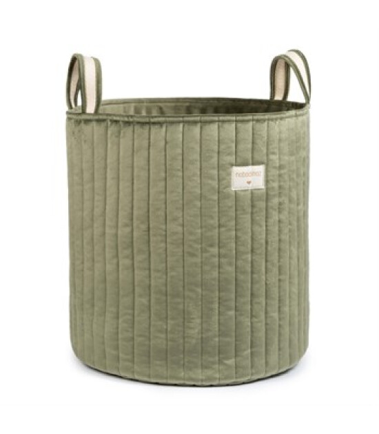Nobodinoz Savanna Kadife Oyuncak Çantası // Olive Green