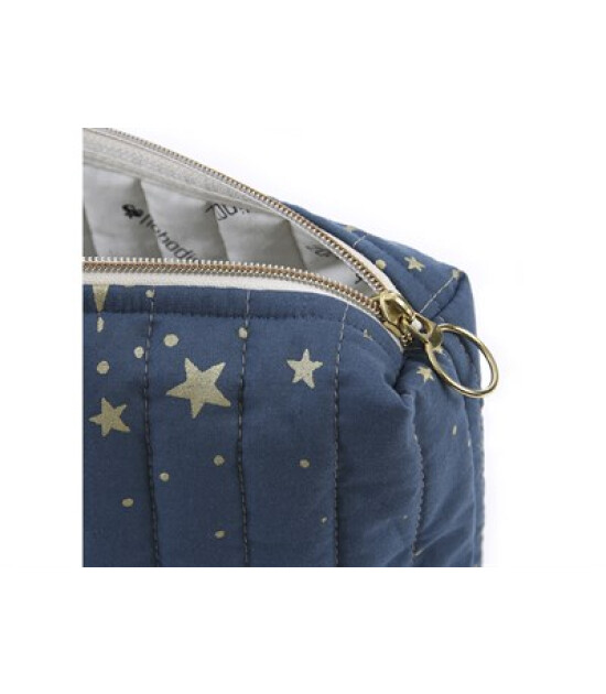 Nobodinoz Travel Mini Bag // Gold Stella - Night Blue