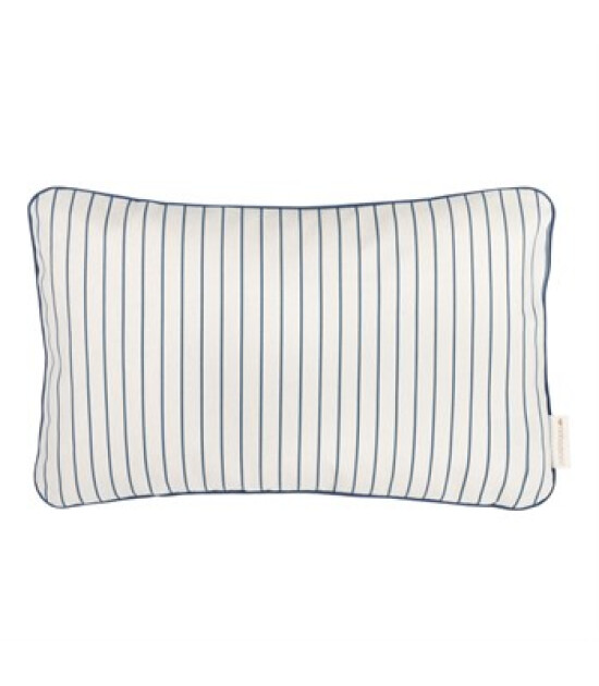 Nobodinoz Jazz Thin Stripes Yastık // Blue - Naturel