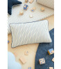 Nobodinoz Jazz Thin Stripes Yastık // Blue - Naturel