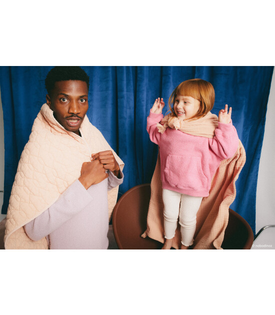 Nobodinoz Wabi Sabi Battaniye // Powder Pink