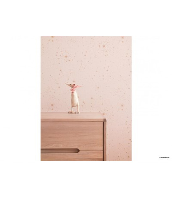 Nobodinoz Duvar Kağıdı Gold Stella // Dream Pink-kb