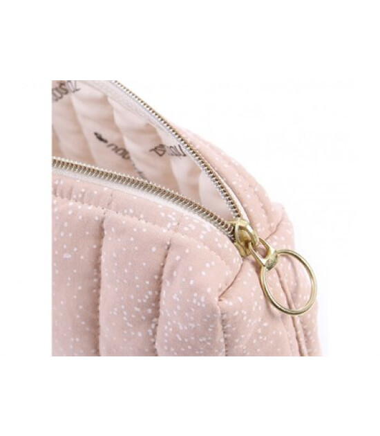 Nobodinoz Travel Mini Bag // White Bubble - Misty Pink