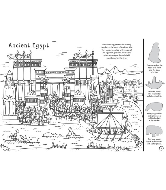 Nosy Crow British Museum: Around the World Colouring Book