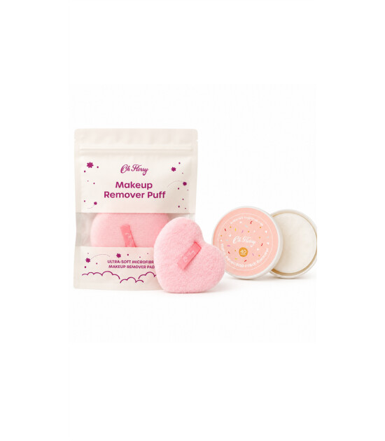 Oh Flossy Yıkanabilir Makyaj Temizleme Pufu - Su Bazlı Oje &Ccedil;ıkarıcı Set