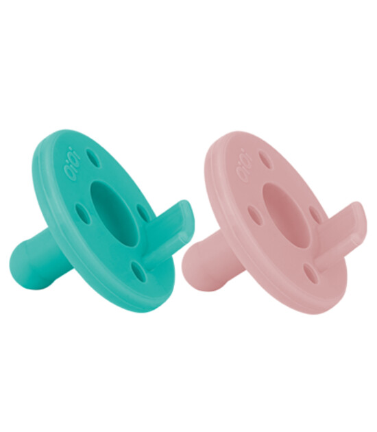 OiOi Emzix - Silikon Emzik İkili Set // Pinky Pink - Aqua Green