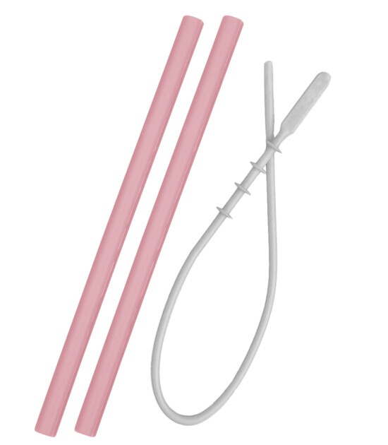 OiOi Silikon Pipet İkili Set ve Fırçası // Pinky Pink
