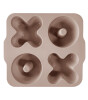 OiOi XoXo Silikon Bölmeli Kek Kalıbı İkili Set // Bubble Beige - Powder Grey