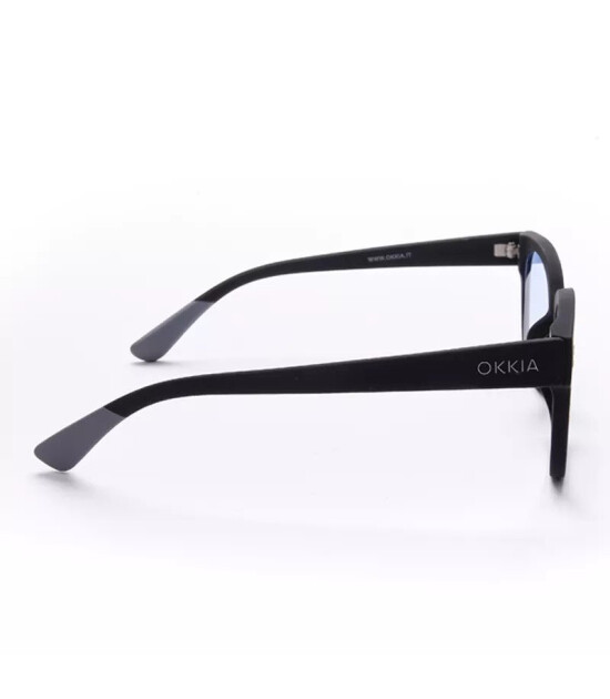 Okkia Giovanni G&uuml;neş G&ouml;zl&uuml;ğ&uuml; // Black & Grey (Blue Lenses)