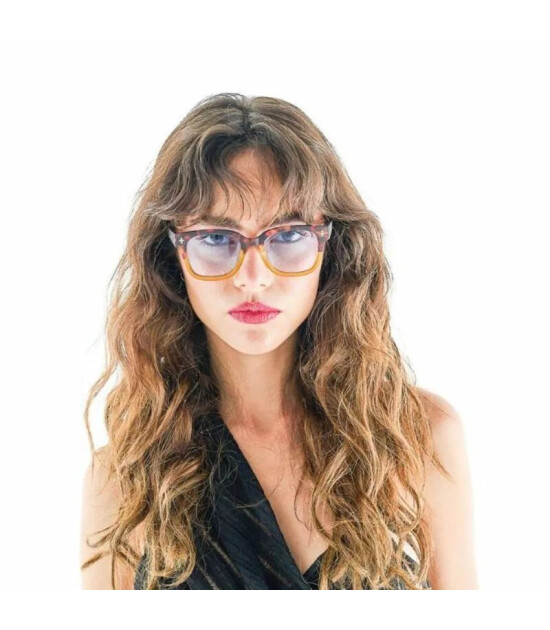 Okkia Giovanni G&uuml;neş G&ouml;zl&uuml;ğ&uuml; // Havana Yellow (Blue Lenses)