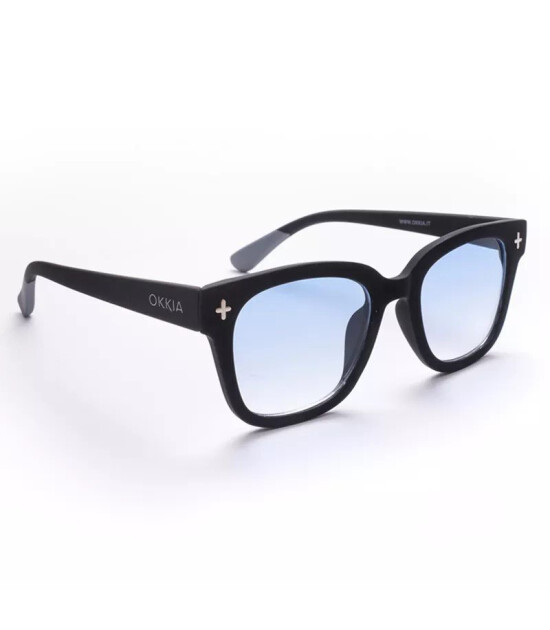 Okkia Giovanni G&uuml;neş G&ouml;zl&uuml;ğ&uuml; // Black & Grey (Blue Lenses)