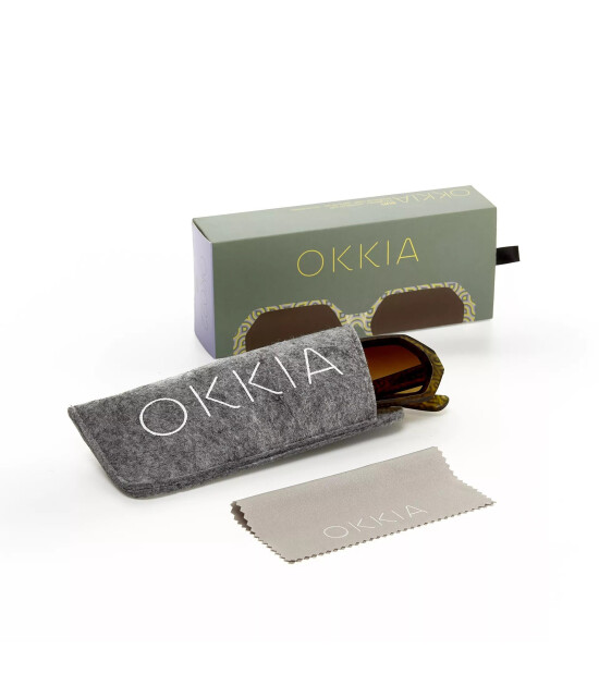 Okkia Andrea Hexagonal Güneş Gözlüğü // Gold