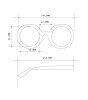 Okkia Monica Round Güneş Gözlüğü // Optical White