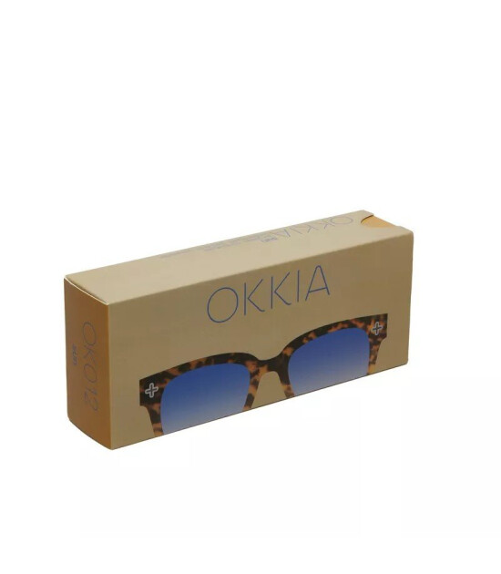 Okkia Giovanni G&uuml;neş G&ouml;zl&uuml;ğ&uuml; // Havana Yellow (Blue Lenses)