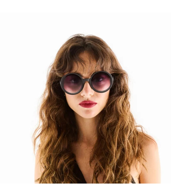 Okkia Monica Round G&uuml;neş G&ouml;zl&uuml;ğ&uuml; // Black