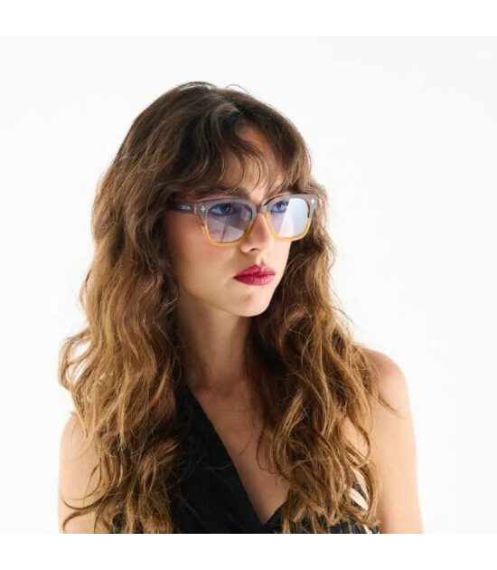 Okkia Giovanni G&uuml;neş G&ouml;zl&uuml;ğ&uuml; // Havana Yellow (Blue Lenses)