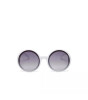 Okkia Monica Unisex Büyük Yuvarlak  Güneş Gözlüğü Beyaz