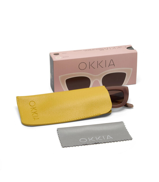 Okkia Claudia Big Cat Güneş Gözlüğü // Havana Pink