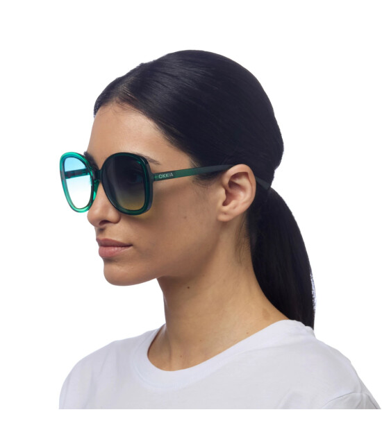Okkia Anna Butterfly Güneş Gözlüğü // Green