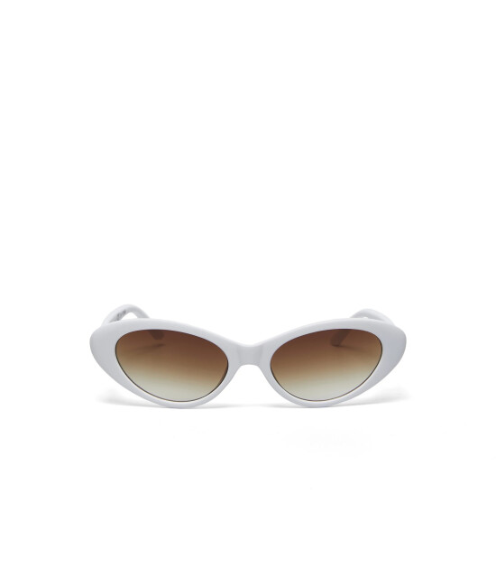 Okkia Lina Small Cat Güneş Gözlüğü // Optical White