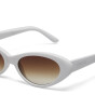 Okkia Lina Small Cat Güneş Gözlüğü // Optical White