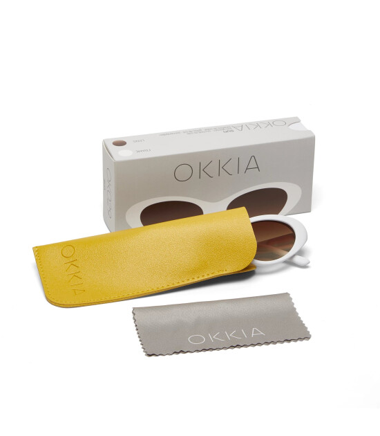 Okkia Lina Small Cat Güneş Gözlüğü // Optical White