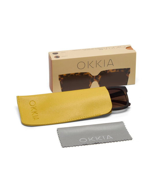 Okkia Roma Unisex Güneş Gözlüğü // Classic Havana