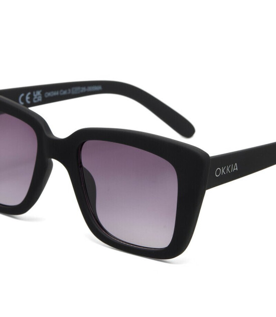 Okkia Elba Unisex G&uuml;neş G&ouml;zl&uuml;ğ&uuml;Siyah / Lens : Siyah Gradyan