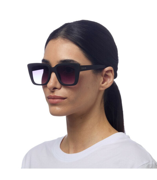 Okkia Elba Unisex G&uuml;neş G&ouml;zl&uuml;ğ&uuml;Siyah / Lens : Siyah Gradyan