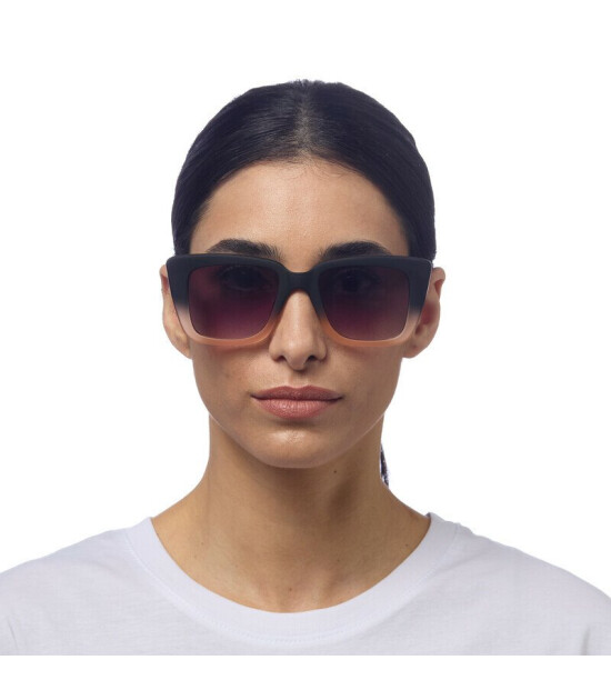 Okkia Elba Unisex G&uuml;neş G&ouml;zl&uuml;ğ&uuml;Siyah - Pudra/ Lens: Siyah gradyan