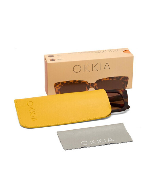 Okkia Elba Unisex G&uuml;neş G&ouml;zl&uuml;ğ&uuml;Havana / Lens : Kahverengi Gradyan