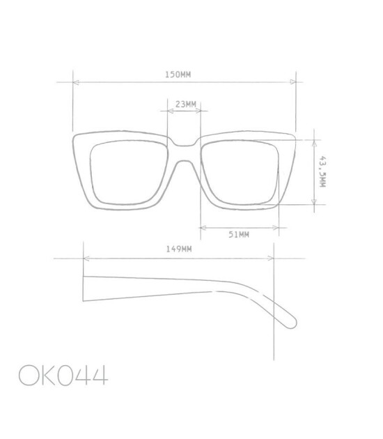 Okkia Elba Unisex G&uuml;neş G&ouml;zl&uuml;ğ&uuml;Havana Mavi