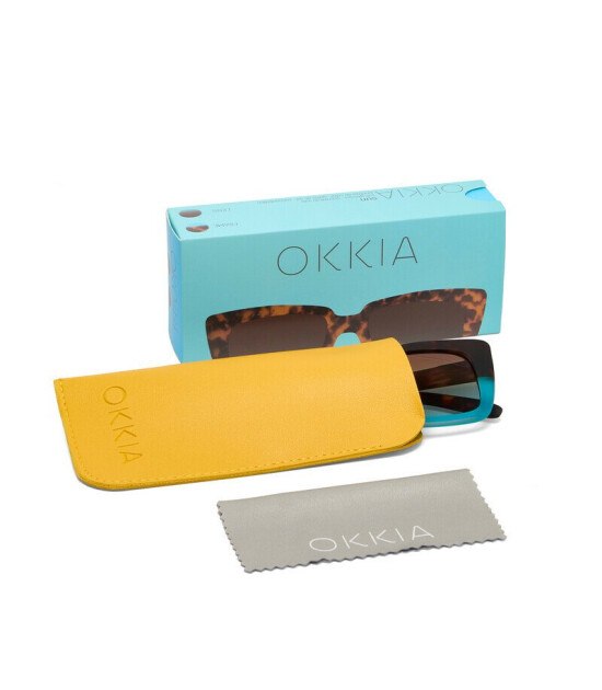 Okkia Elba Unisex G&uuml;neş G&ouml;zl&uuml;ğ&uuml;Havana Mavi