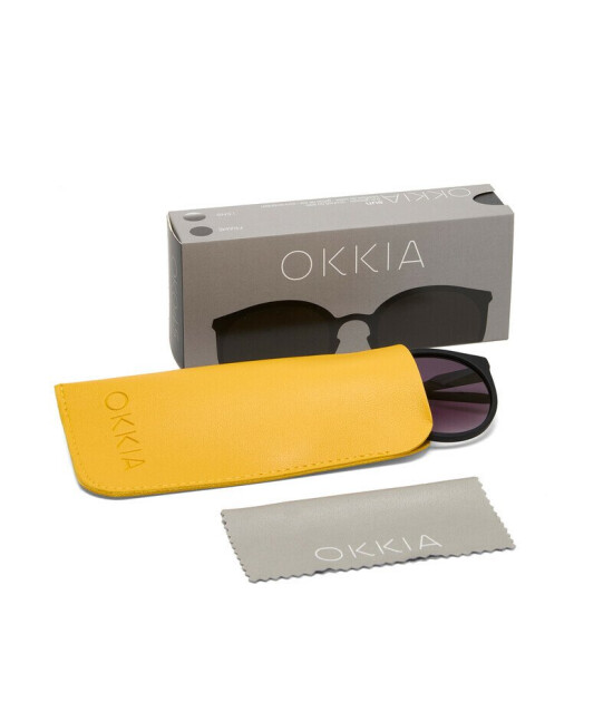 Okkia Berlino Unisex G&uuml;neş G&ouml;zl&uuml;ğ&uuml;Siyah / Lens : Siyah Gradyan