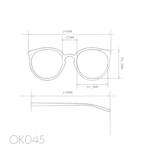 Okkia Berlino Unisex G&uuml;neş G&ouml;zl&uuml;ğ&uuml;Siyah - Pudra/ Lens: Siyah gradyan