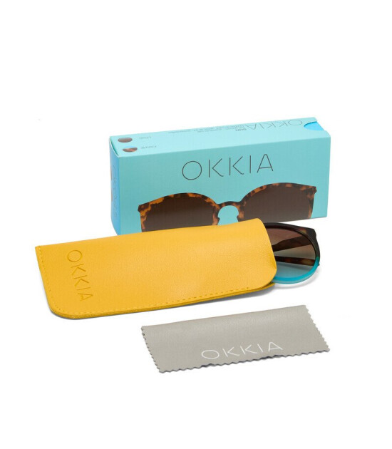 Okkia Berlino Unisex G&uuml;neş G&ouml;zl&uuml;ğ&uuml;Havana Mavi