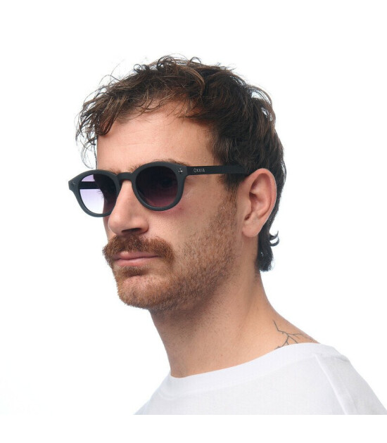 Okkia Milano Unisex G&uuml;neş G&ouml;zl&uuml;ğ&uuml; Siyah / Lens: Siyah Gradyan