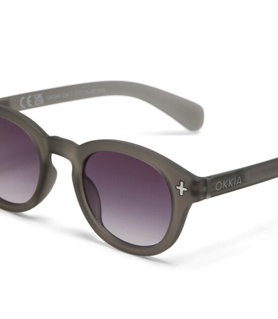 Okkia Milano Unisex G&uuml;neş G&ouml;zl&uuml;ğ&uuml; Transparan Gri / Lens: Siyah Gradyan