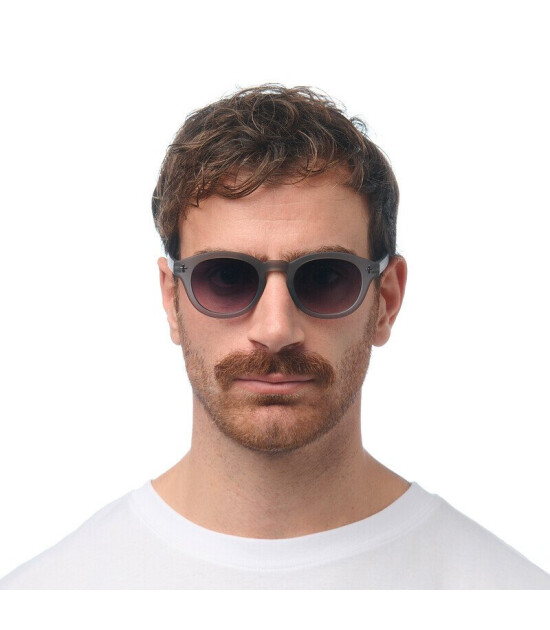 Okkia Milano Unisex G&uuml;neş G&ouml;zl&uuml;ğ&uuml; Transparan Gri / Lens: Siyah Gradyan