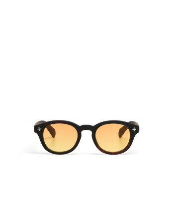 Okkia Milano Unisex G&uuml;neş G&ouml;zl&uuml;ğ&uuml;Siyah Havana / Lens : Sarı