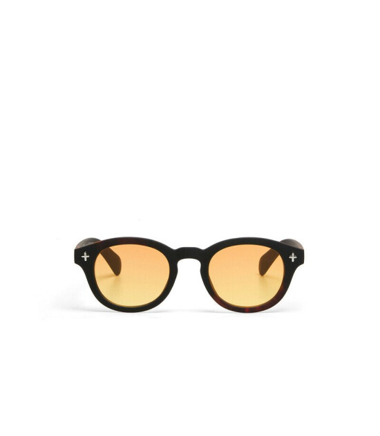 Okkia Milano Unisex G&uuml;neş G&ouml;zl&uuml;ğ&uuml;Siyah Havana / Lens : Sarı