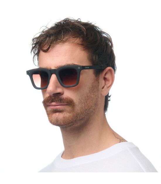 Okkia Firenze Unisex G&uuml;neş G&ouml;zl&uuml;ğ&uuml; Siyah Havana / Lens: Kahverengi Gradyan