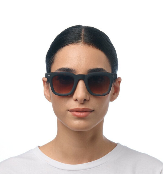 Okkia Firenze Unisex G&uuml;neş G&ouml;zl&uuml;ğ&uuml; Siyah Havana / Lens: Kahverengi Gradyan